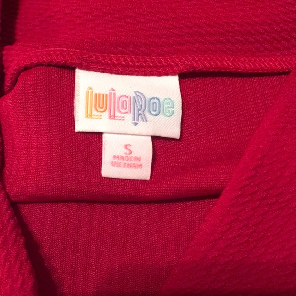 LuLaRoe Cassie Skirt Red Size Small NWOT - Picture 2 of 2
